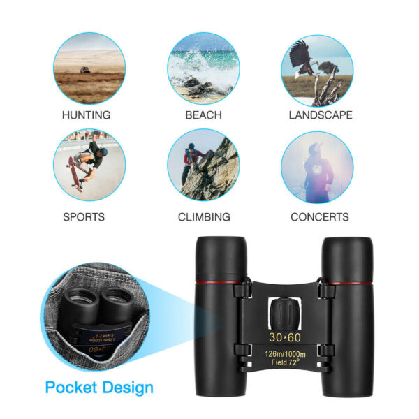 30x60 Zoom Compact Binoculars - Image 8